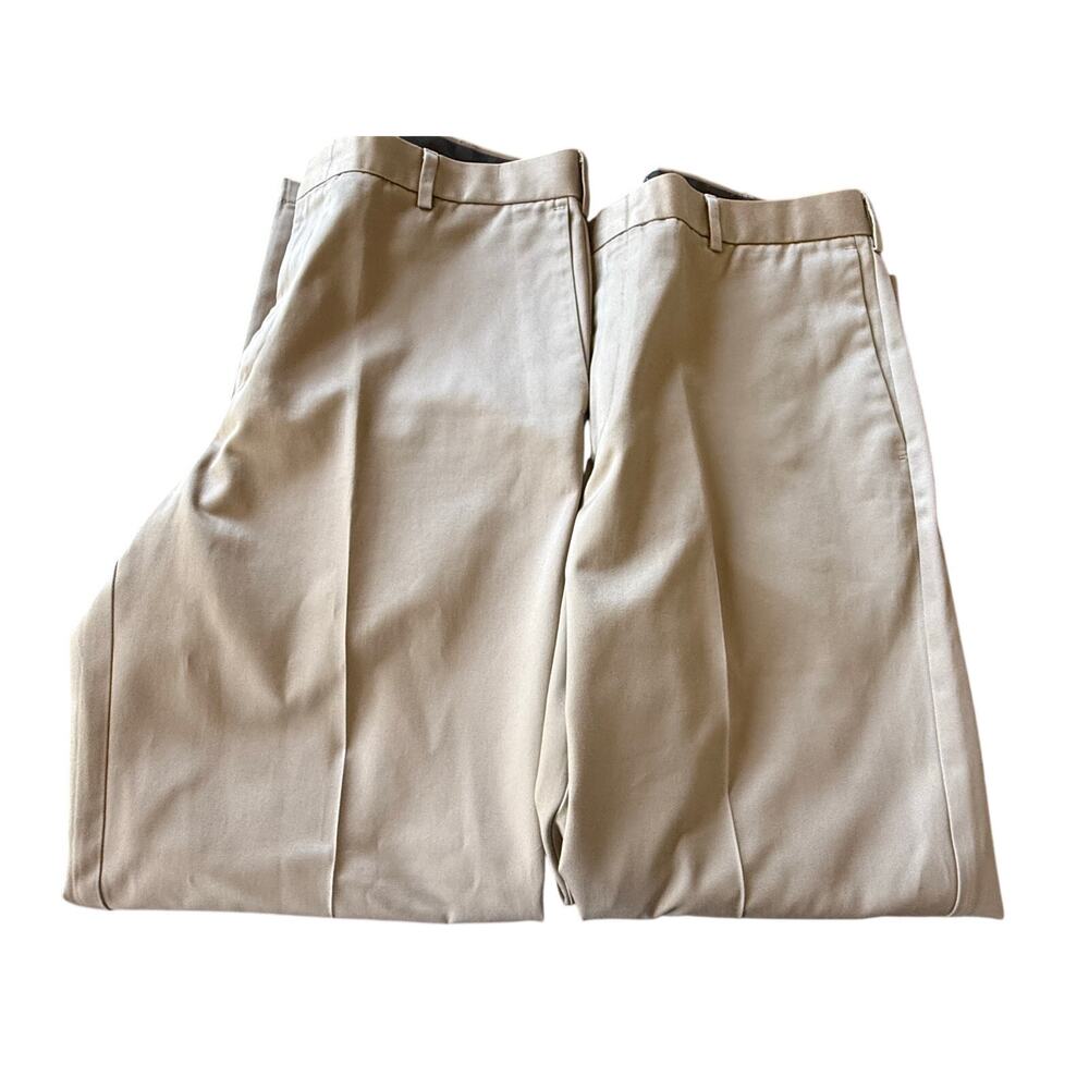 Lot of 2 Dockers D3 Classic Fit Chino Khaki Pants 36X30 Tan Business Work Preppy